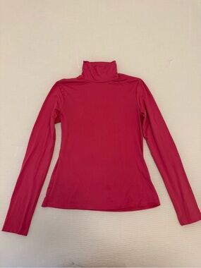 MOTF Fitted Long Sleeve Turtleneck Top - Hot Pink
